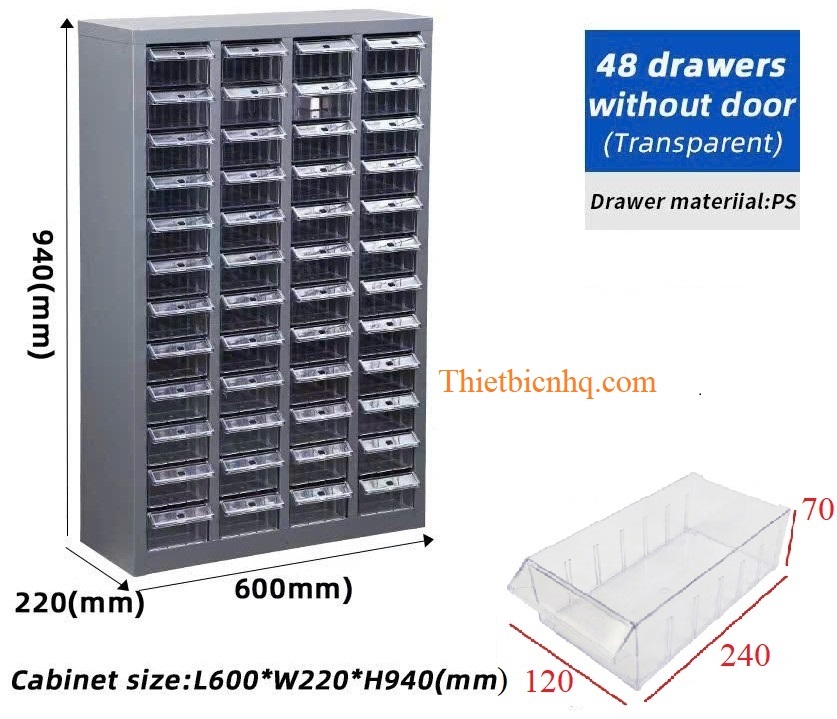 Tủ đựng linh kiện 48 ngăn Tủ đựng linh kiện điện tử 48 ngăn cabinet