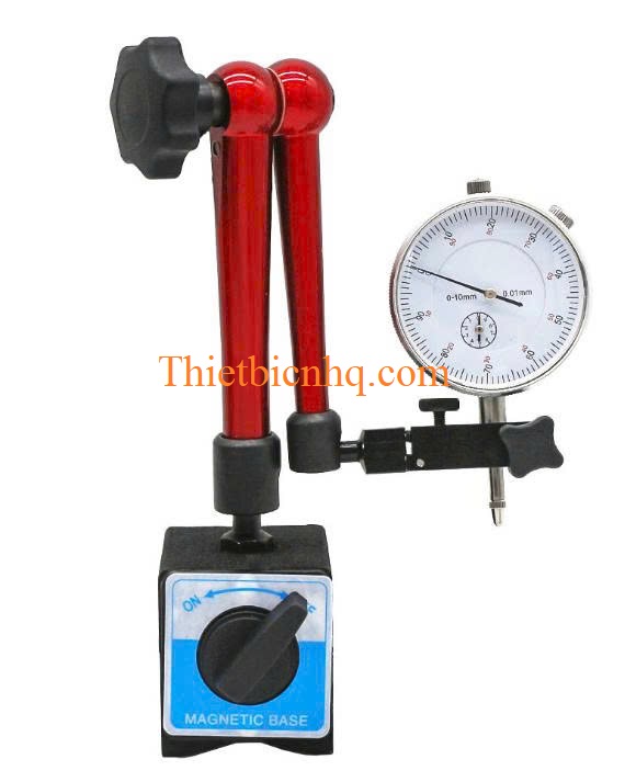 Đồng hồ so kết hợp đế từ gá đồng hồ so Đồng hồ so gắn trên đế từ đo kiểm chi tiết cơ khí