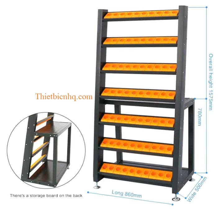 Kích thước giá để bầu kẹp BT Kích thước giá để bầu kẹp BT CNC 860x500x1575mm
