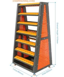 Kích thước giá để bầu kẹp CNC 2 mặt 860x650x1575mm