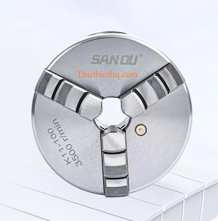 Mâm cặp 3 chấu K11 chính hãng. Mâm cặp 3 chấu K11 tự định tâm chính hãng cho máy tiện CNC