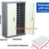 tủ đựng linh kiện 48 ngăn có cánh cửa