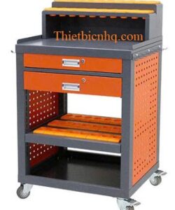 Xe đẩy bầu kẹp có nhiều tầng, ngăn kéo khóa, bánh xe chịu tải cao